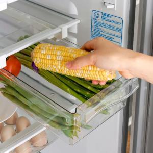 슬라이딩정리대 냉장고 걸이식 서랍 플라스틱 수납 용기 식품 상자 계란 과일 야채 정리함 선반 아래 슬라