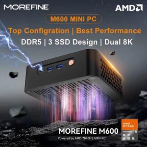 (미니PC 전문업체) MOREFINE AMD 7940HS 미니 PC, 썬더볼트 3 6900HX 컴퓨터, 64G DDR5 2TB PCIe4 2 LAN 게