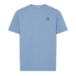 24SS 메종키츠네 볼드폭스헤드 컴포트 티셔츠 블루 MM00127KJ0118 P428