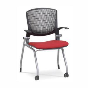 [RGM8QQTS]회의실 의자 팔걸이 바퀴 레드 방 디자인 체어