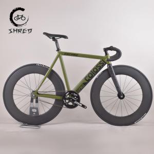 픽시자전거 Colossi 고정 기어 자전거 알루미늄 프레임 탄소 포크 단일 속도 53cm 55cm 픽시 트랙 88mm 휠셋