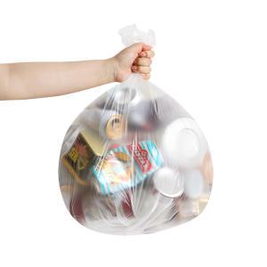 네이처리빙 재활용 쓰레기 분리수거 배접 비닐봉투 화이트, 40L, 200매