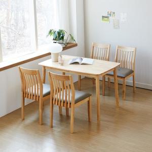 로란 제노 고무나무 원목 4인 와이드 식탁세트  1500 의자 4개 (2 colors)