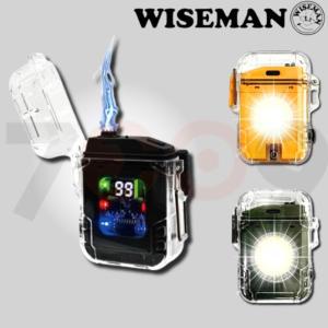 와이즈맨 3in1 랜턴 WS-8561 LED 미니 라이트 플라즈마 라이터 색상랜덤