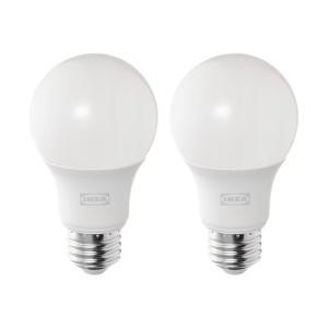 [이케아] SOLHETTA 솔헤타 LED 전구 2개입 E26 806 루멘 밝기조절/조명/스탠드/따뜻한색/램프