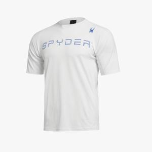 [스파이더](대구신세계)[스파이더 본사] 공용 러닝 프로웹 레터링 로고 반팔 티셔츠 SPIMCNRS232UWHT