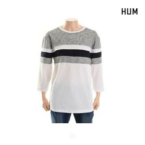 [HUM][HUM]남) 폴리와플분또 와플배색 티셔츠(FHMMCTR102M)