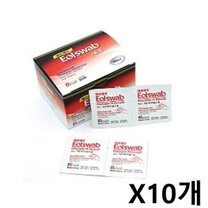 [오너클랜]이올스왑 소독용 에탄올스왑 100매 X10개 알콜솜 거즈