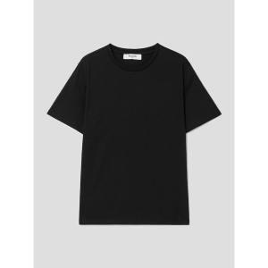 [에잇세컨즈] 베이직 라운드넥 반소매 티셔츠  블랙 (324242LY15)