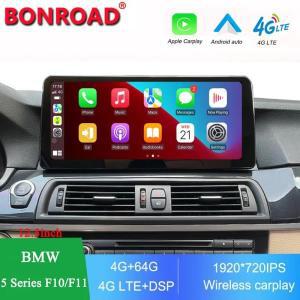 Bonroad-자동차 안드로이드 올인원 라디오 스탠드 스크린 멀티미디어 플레이어, BMW 5 시리즈 520d F10/F11