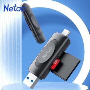 Netac 멀티 스마트 카드 리더기, USB 3.0, C 마이크로 SD TF 메모리 어댑터, 노트북 액세서리