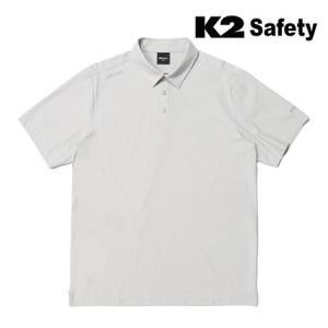 K2 세이프티 그레이 냉감 소재 스판원단 활동성 착용감 좋은 여름 등산 반팔티셔츠_MC