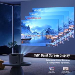 캠핑 미니빔 휴대용 프로젝터 가정용 ThundeaL 풀 HD 1080P 4K 비디오 5G 와이파이 FHD TDA6W 홈 시어터 3D