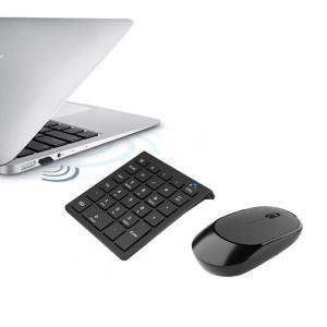 노트북 데스크탑용 무선 숫자 키패드 마우스 키보드 콤보, 휴대용 패드, 28 키