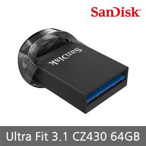 ENL Sandisk정품 Ultra Fit USB 3.1 64GB /130MB/s /CZ430