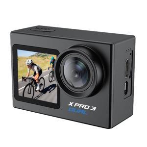 에이스원 Xpro3 듀얼 스크린 액션캠 자전거 블랙박스 바디캠 손떨림방지 4K 60FPS 방수카메라
