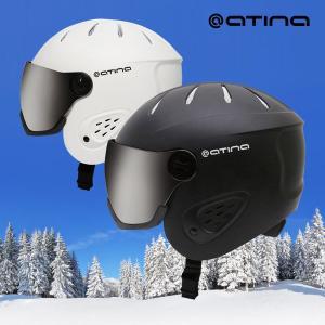 [아티나] 바이저 스노우보드 헬멧 고글일체형 SK38 겨울 레포츠 안전헬멧