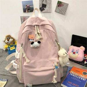 [셀러허브][라일리] Rly 여자 패션 신학기 백팩 캐주얼 학교 책가방 핑크 가방 (S9800285)