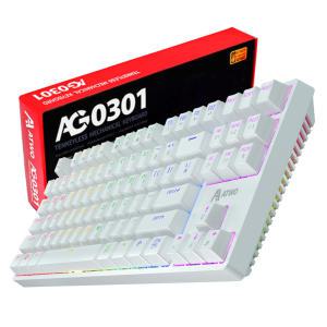 [카드추가할인] 에이투 AG0301 화이트 게이밍 LED 텐키리스 기계식 키보드