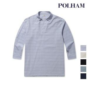 [폴햄 (패플)][폴햄][폴햄] 남성 코튼 추연 풀오버 7부 셔츠_PHB2WC1322