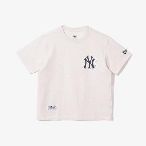갤러리아 [뉴에라][키즈]MLB 뉴욕 양키스 베이직 셋 업 티셔츠 오트밀(14310291)