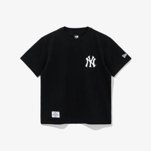 [갤러리아] 뉴에라키즈 MLB 뉴욕 양키스 페이즐리 티셔츠 블랙(14310261)