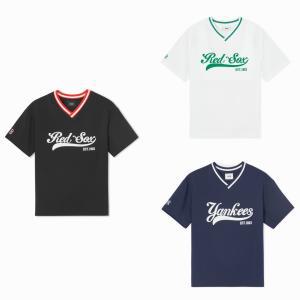 [MLB키즈]바시티 V넥 우븐 티셔츠 (7ATSV0743)