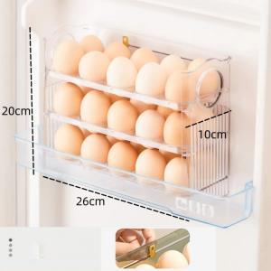 계란트레이 3단 30구 오토폴딩 냉장고 달걀 보관함 정리함 용기 자동에그트레이