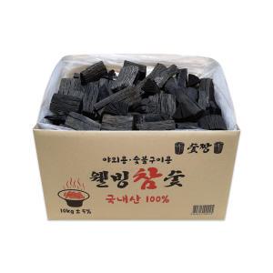 구이용 바베큐 고기 참나무 숯 국내산 진천 참숯 10kg