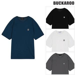 [버커루](김해점)남성 수피마 쿨맥스 와펜 루즈핏 반팔 티셔츠(B222TS025P)