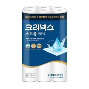 크리넥스 스트롱 키친타월 200매 12개입 (2개당 배송비)