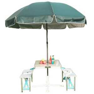 야외 경량 일체형 테이블 피크닉 파라솔 우산 4인용