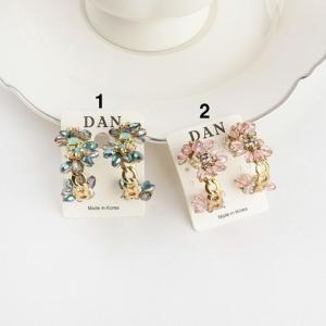 [M7] 여성 자개 꽃무늬 오로라 벚꽃룩 귀걸이