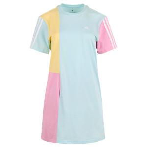 아디다스 여성 에센셜 컬러블록 드레스 원피스 HN5494
