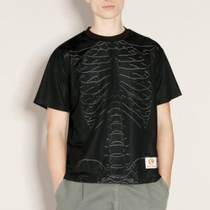 24 SS 퍼킹어썸 Skeleton 스켈레톤 프린팅 메스 티셔츠 블랙