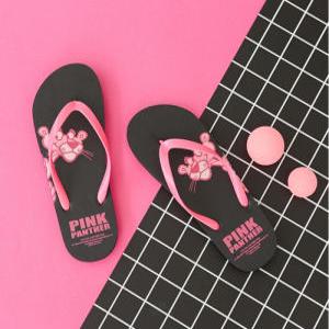 핑크팬더 쪼리 프린팅 슬리퍼 230-250mm 실내화 신발 여성화
