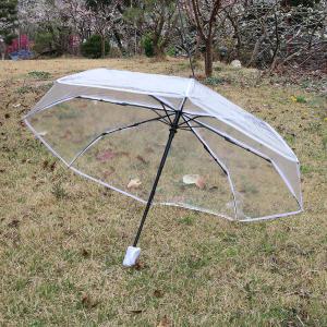 투명 3단 자동우산 시야확보 안전한우산 투명우산