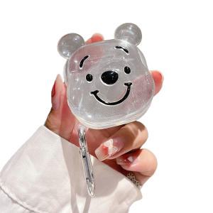 케바케 갤럭시 버즈 2 프로 라이브 케이스 투명 젤리 캐릭터 곰 고양이 키링 (gc037-C)
