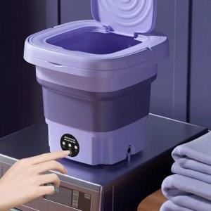 미니탈수기 대용량 가정용 접이식 세탁기 학생 기숙사 속옷 미니 휴대용 세탁 버킷 8L