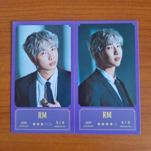 [신세계몰]방탄소년단 BTS 방방콘:더 라이브 공식 MD 메세지카드 포토카드 RM 2- 버전 하나 선택