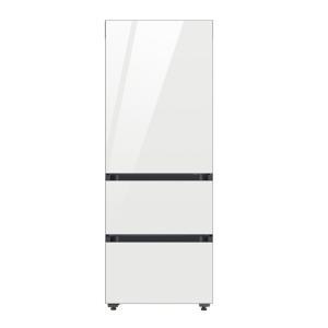 삼성전자 RQ33C74C3AP 비스포크 김치플러스 키친핏 글램 화이트+화이트 3도어 냉장고 국민전자
