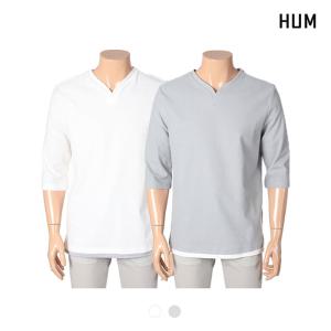 [흄][HUM][HUM]남) 프레임 7부 티셔츠 2(FHNMCTV129M)