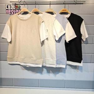 [유솔]대동백화점 DP01 레이어드 티셔츠 2024년 여름상품  베스트 레이어드 티셔츠 (S14137666)