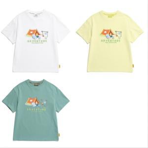 [롯데백화점]내셔널지오그래픽키즈(이월) 캠핑무드 그래픽 반팔 티셔츠 (K232UTS140)