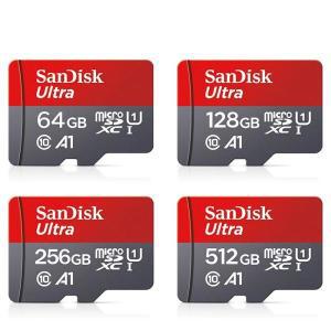 100% SanDisk A1 메모리 카드, 클래스 10 UHS-1 플래시 마이크로 SD 32GB, 64GB, 128GB, MB/S, 256GB, 무료