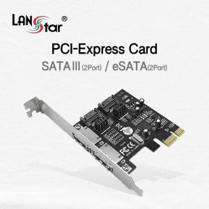 랜스타 LS-PCIE-2SATA SATA3 2포트 + ESATA 2포트 PCI-e 카드