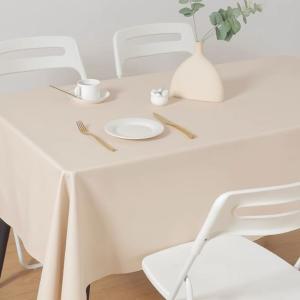 가죽 방수 예쁜 감성 식탁 테이블 보 커버 6인 핑크