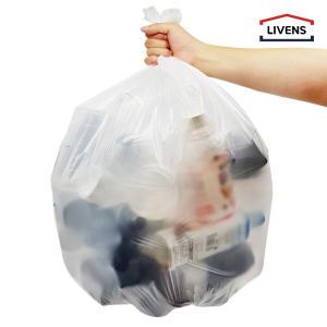 [리벤스] 둥근 배접 비닐봉투 60L 200매쓰레기용 분리수거 흰색/ 검정색/분리수거함 재활용 봉투