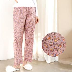 [보리보리/토토와모모]꽃무늬 여성 잠옷 바지 예쁜 파자마 홈웨어 AP7/9-182 60수 순면 핑크