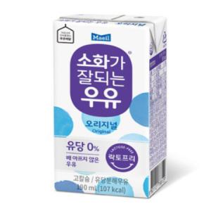 매일 소화가 잘되는 우유, 190ml, 48개 (오리지널)_MC